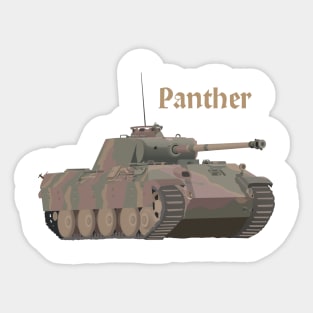 Panther German WW2 Battle Tank Sticker